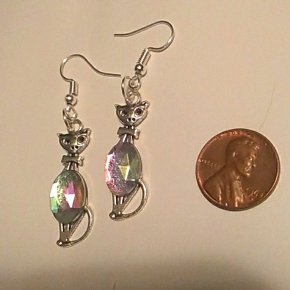 Kitty cat earrings - Picture 2 of 2